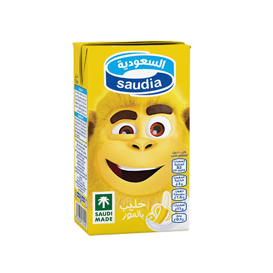 حليب مطعمات السعوديه 125 مل موز