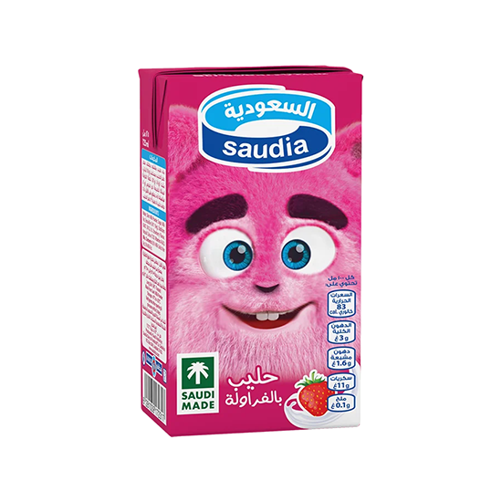 حليب مطعمات السعوديه 125مل فراوله
