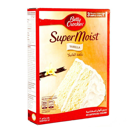 White Betty Crocker Cake Mix 500 gm