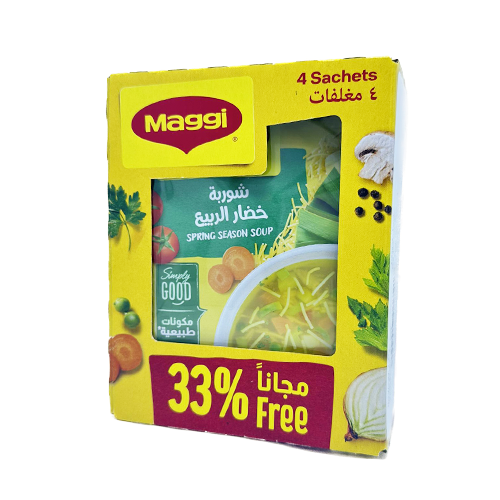 شوربة ماجي خضار باكيت عرض 4 حبات