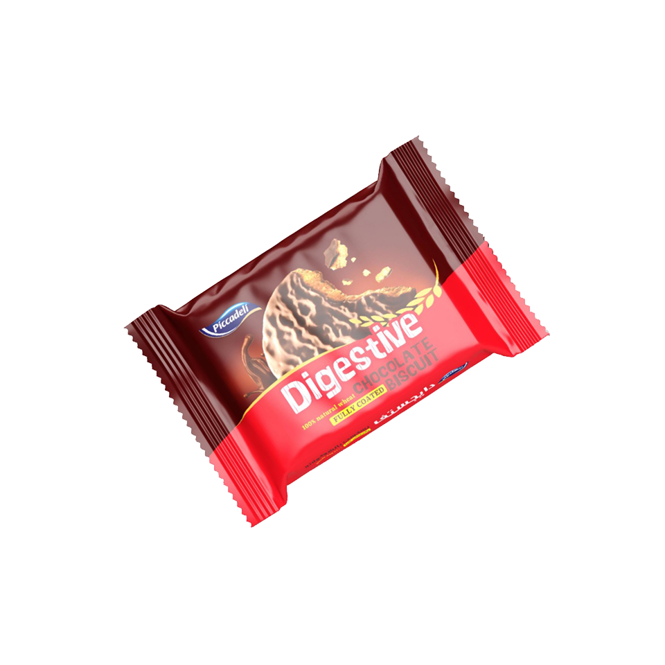 Digestive biscuits with chocolate