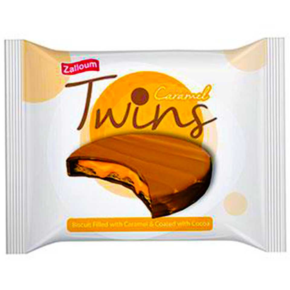 Twins caramel round biscuits