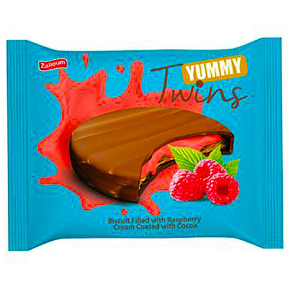 Yummy twins biscuits red berries