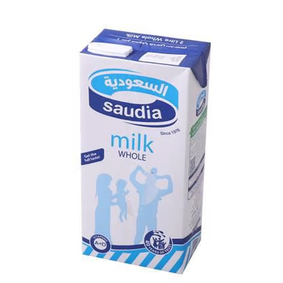 حليب سائل السعوديه كامل الدسم 1 لتر