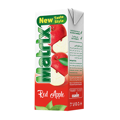 عصير ماتركس 100 فلس تفاح احمر 