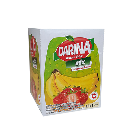 عصير دارينا موز وفراولة