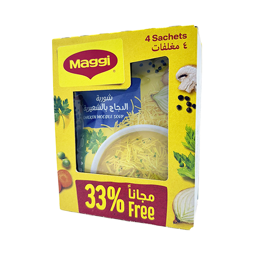 شوربة ماجي شعيريه باكيت عرض 4 حبه