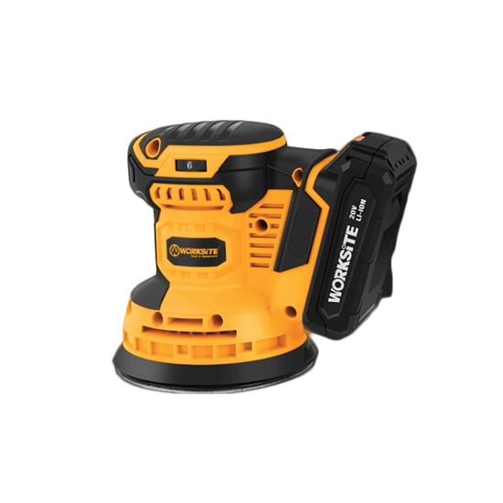 COS326 20V Cordless Orbital Sander 2 batteries