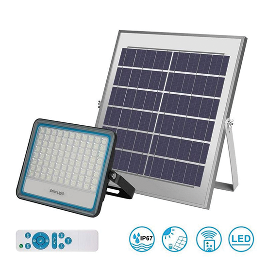 White Solar Power Panel Light 300W SuperVetro 230805