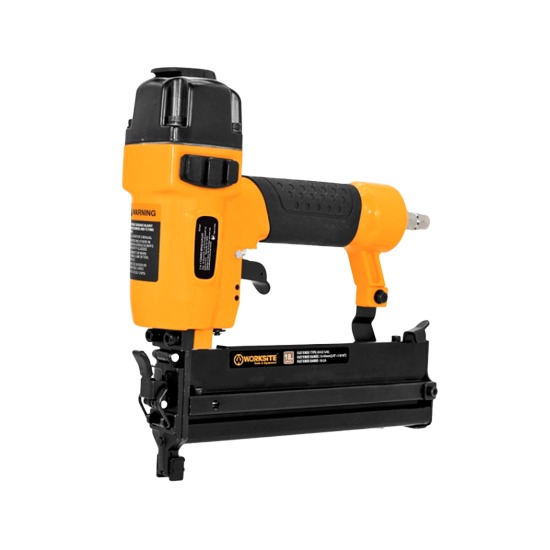 WORKSITE Air Nailer Stapler 2 In 1 Nail Gun Furniture Floor Wood Concrete Roofing Palm 18 Gauge Portable Pneumatic Brad Nailer