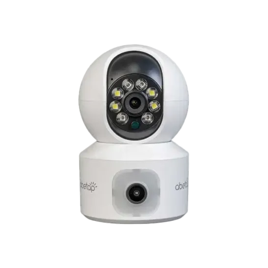 كاميرا داخلية واي فاي بعدستين، متحركة، تصوير ملون كامل بدقة 2 ميجابكسل.