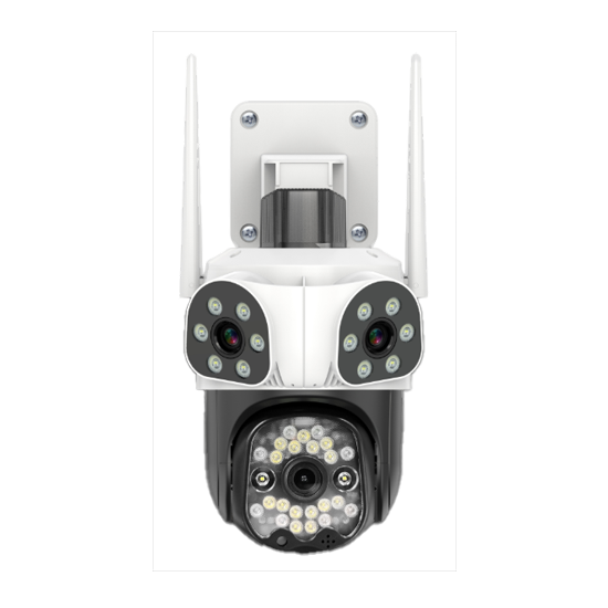 كاميرا خارجية واي فاي بثلاث عدسات، تصوير ملون كامل بدقة 3 ميجابكسل.