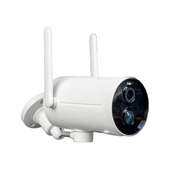 كاميرا خارجية واي فاي متحركة، تعمل بالبطارية، تصوير ملون كامل بدقة 3 ميجابكسل.