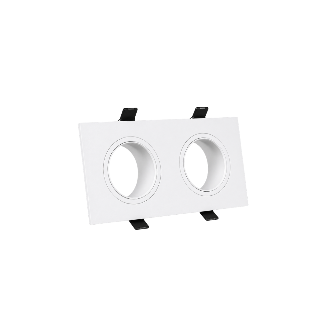VE-0046 Double white plastic spot frame 17.2*9.3*2.9cm