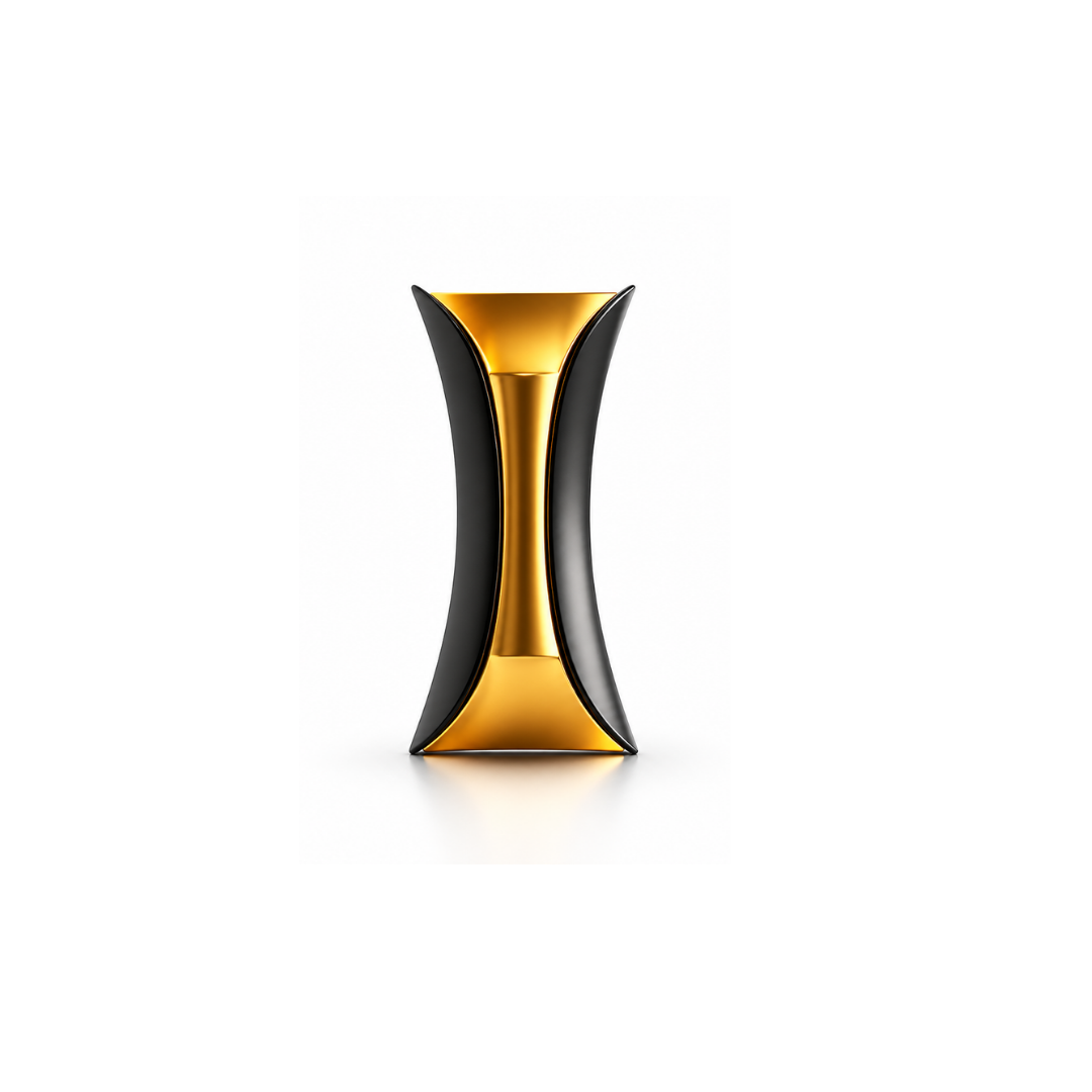Up&Down two lenses, black and gold Metal 6w Vetro VE-UD0001
