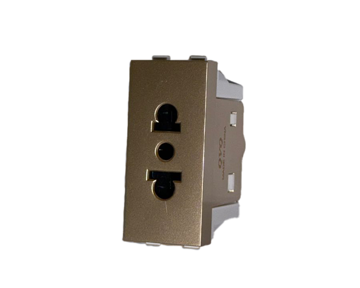 1 Gang Gold Super Power Socket QVQ