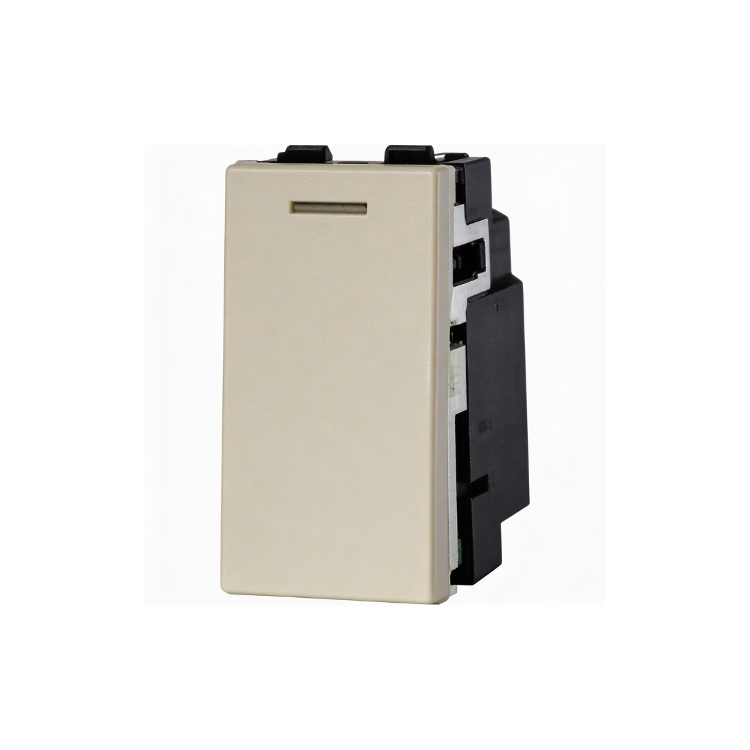 1 Gang 2 Way Ivory Rocker Switch QVQ