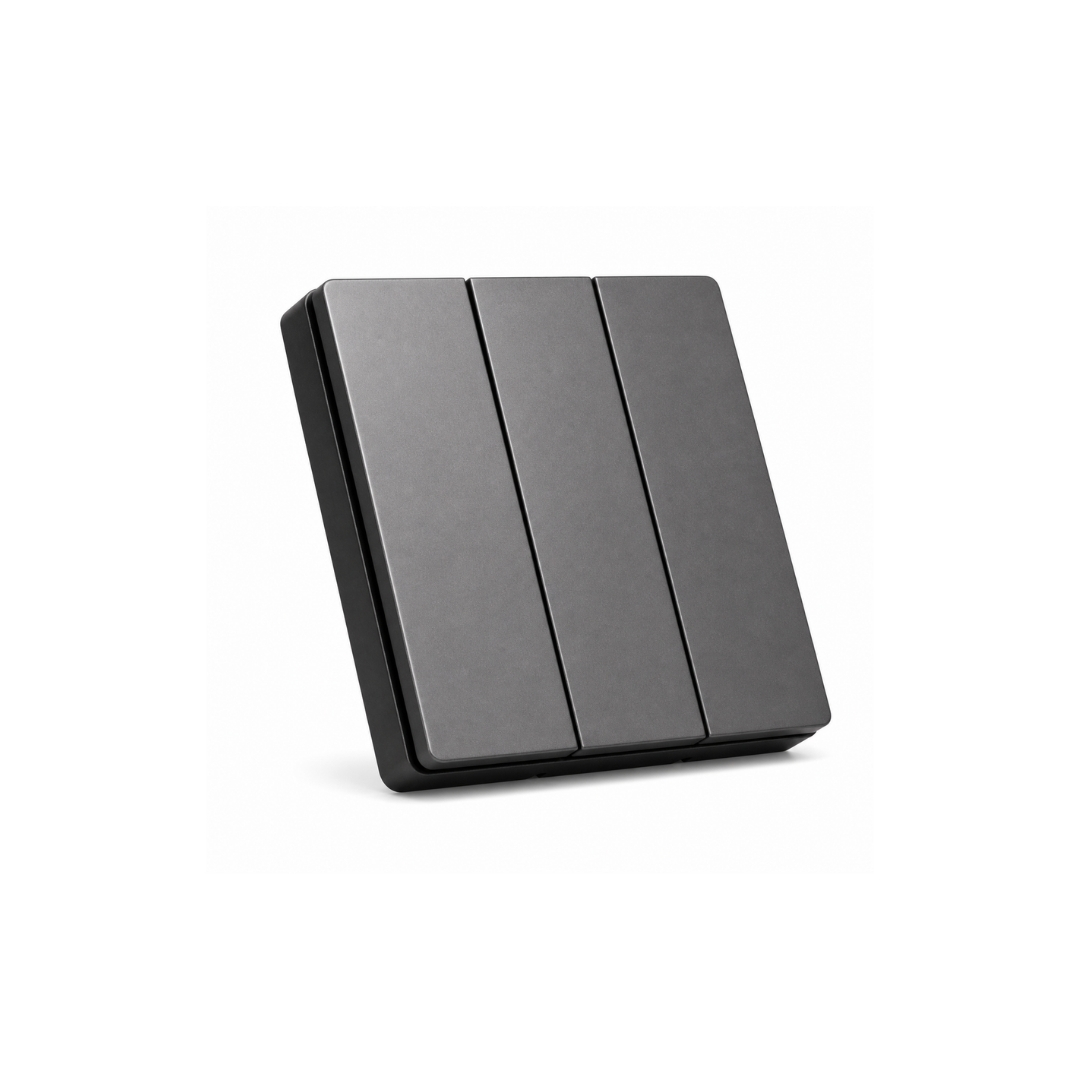 Gray Wireless Triple  Switch QVQ