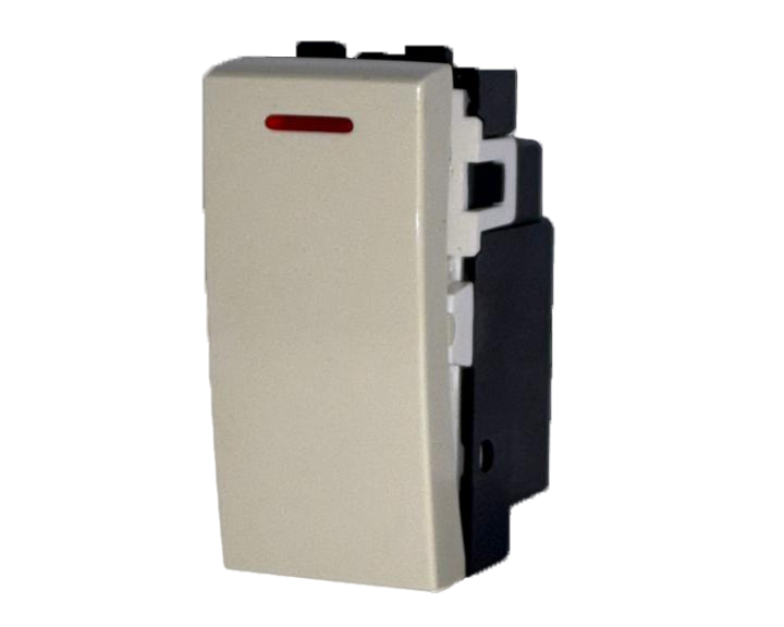 Gang 2M Ivory Rocker Switch W/LED  QVQ
