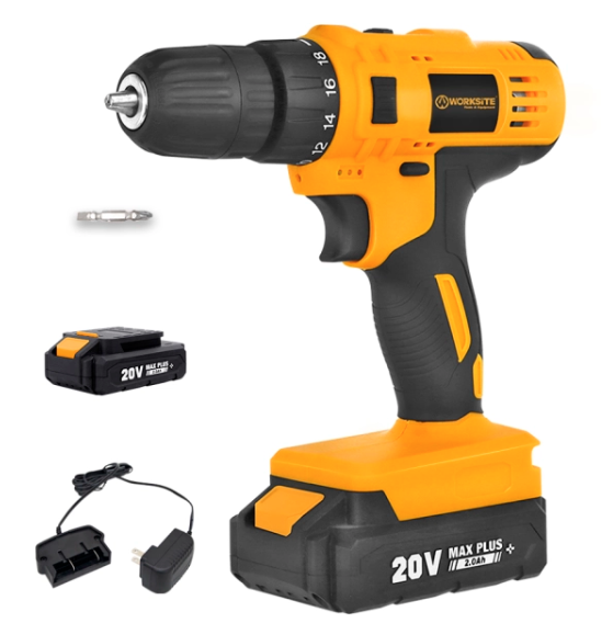 CD330-20L Work Site 20V cordless drill with 2 Batteries