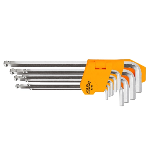 Extra long arm 9pcs ball point hex key set WT2147
