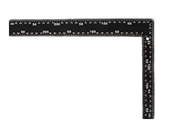 Worksite SQUARE WITH BLACK PAINTED 200&times;300mm WT4168