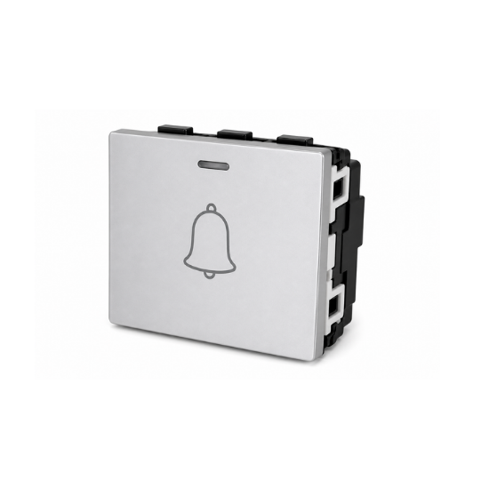 1 Gang 3M White Bell Switch W/LED QVQ