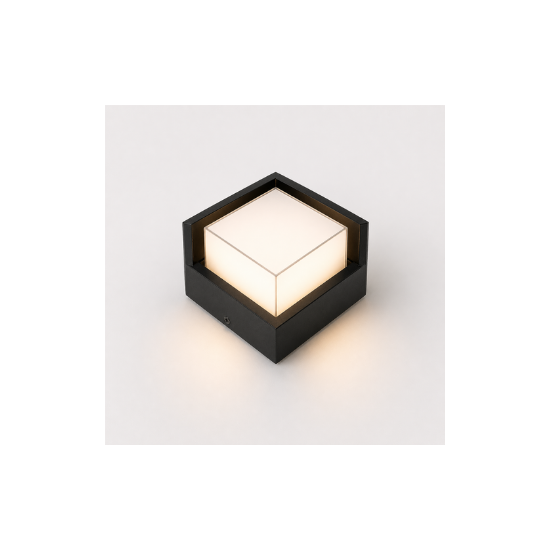 Light Outdoor Cube Worm 6.W Glob Vetro VE-0021