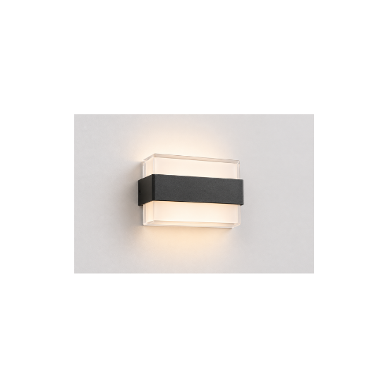 Light Outdoor Rectangular Worm Up&Down 2.L 12.W Glob Vetro VE-0022