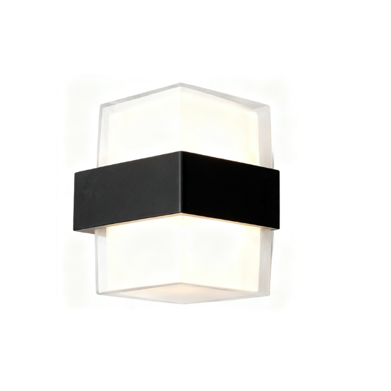 Light Outdoor Cube Worm Up&Down 2.L 12.W Glob Vetro VE-0023