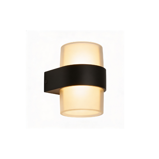 Light Outdoor Rounded Worm Up&Down 2.L 12.W Glob Vetro VE-0024