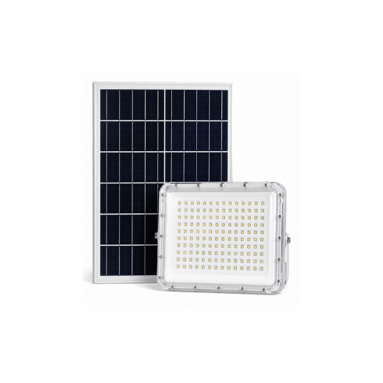 White Solar Power Panel Light 100W Vetro