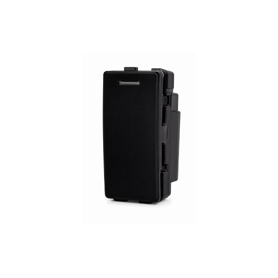 Electric power Switch 1 Gang 2 Way - Color Matt Black