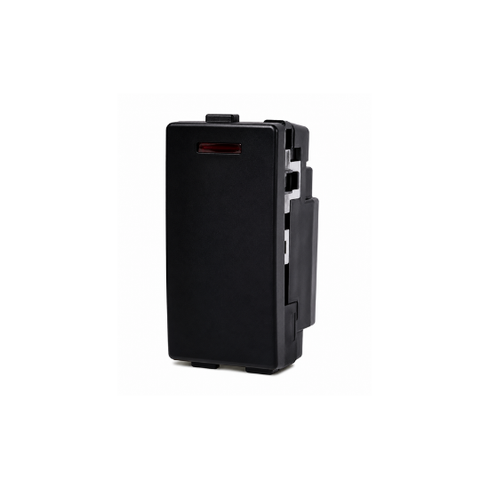 Electric power Heater Switch with LED - 1 Gang- Color Matt Black