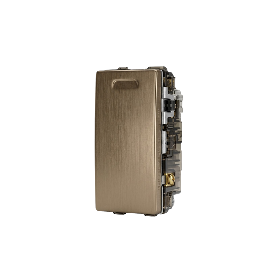 1 Gang 2 Way Gold Rocker Switch QVQ