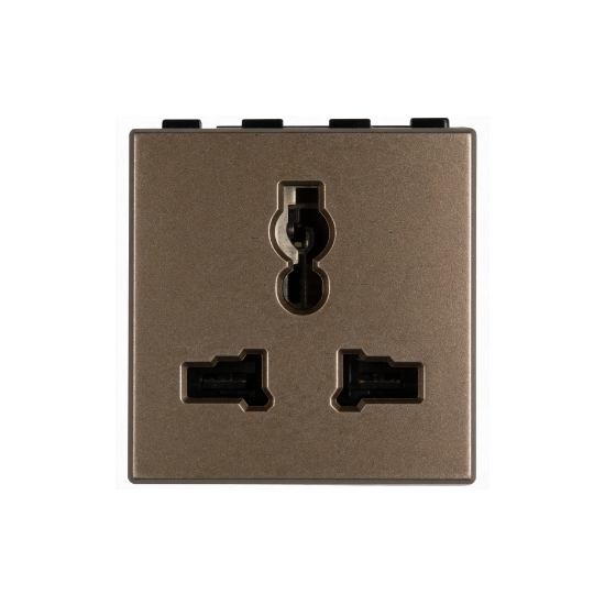 1 Gang Gold Universal Socket QVQ