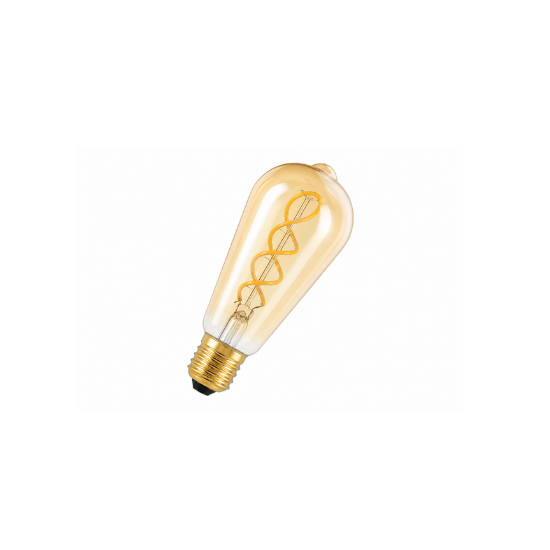 Filament Bulb E27 2700K Rounded 6W Super Vetro ST64