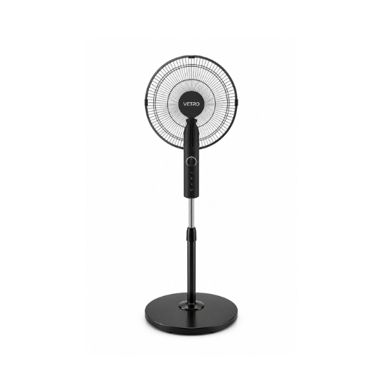 Vetro Stand Fan 18 Inch Black  FS45-508