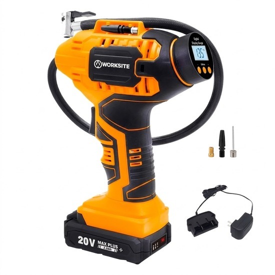 CAP115D Work Site 20V Cordless Power Inflator with 1 Battery
