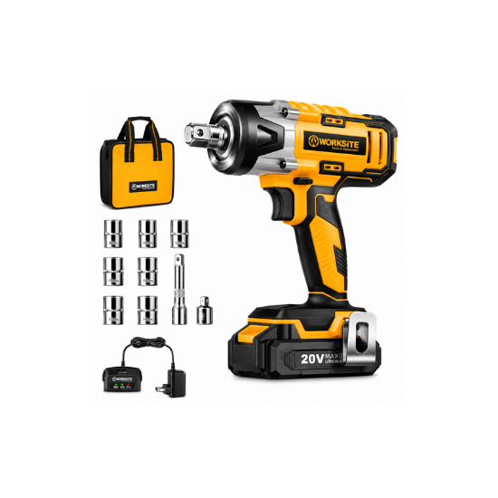 CIS334B  20V Cordless Impact Wrench 2 batteries