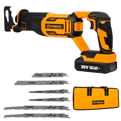 CRS334 20V Cordless Reciprocating Saw 2 batteries