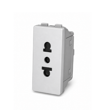 1 Gang White Supper Power Socket QVQ