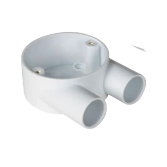 U PVC Conduit Box 20mm White