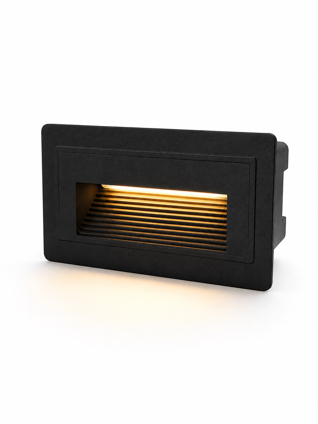 Vetro Recessed Rectangular LED Step Light 6W 100x60mm Warm White