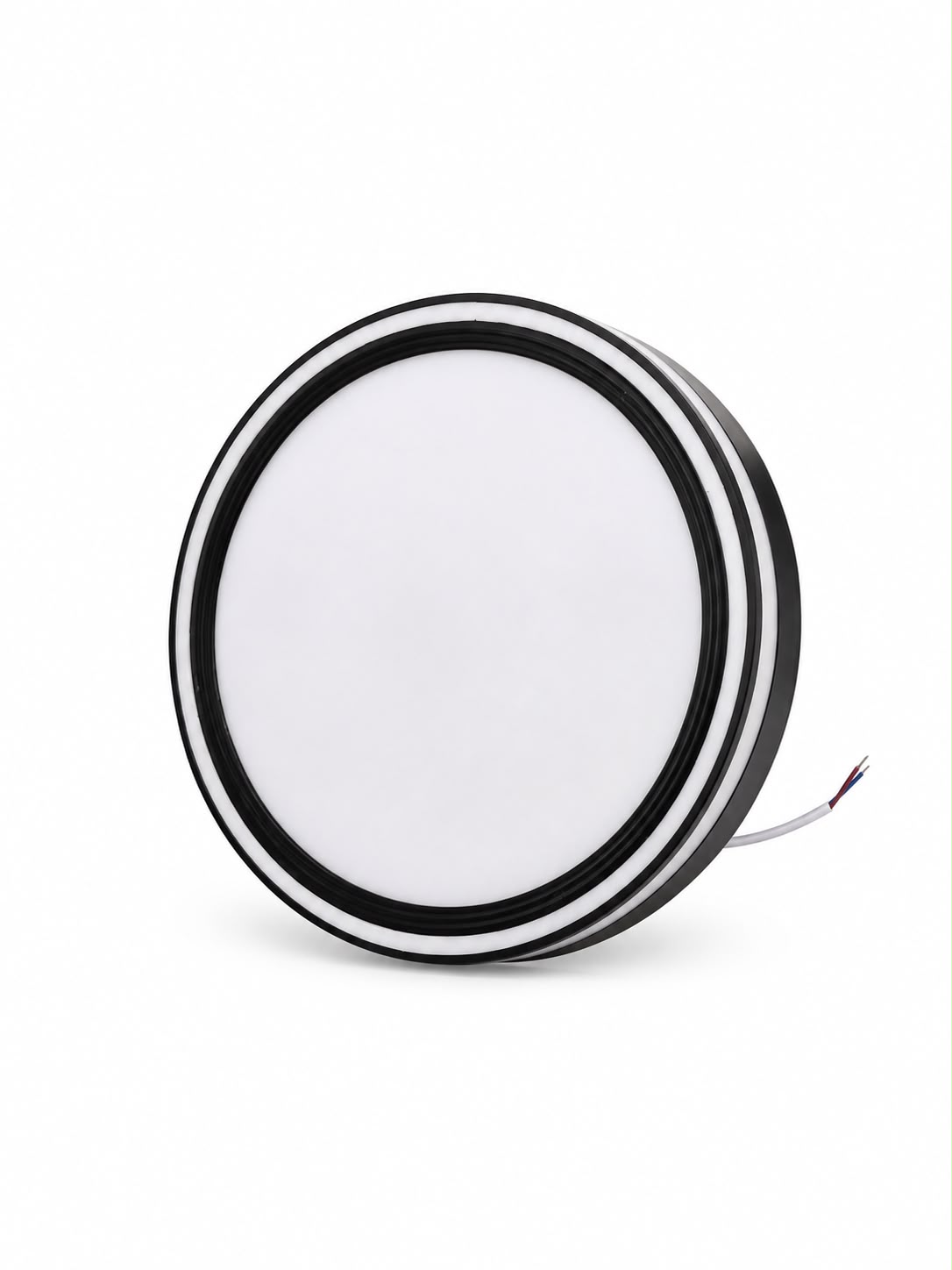 Vetro White Surface Mounted Frosted Downlight 36W with Black Frame
