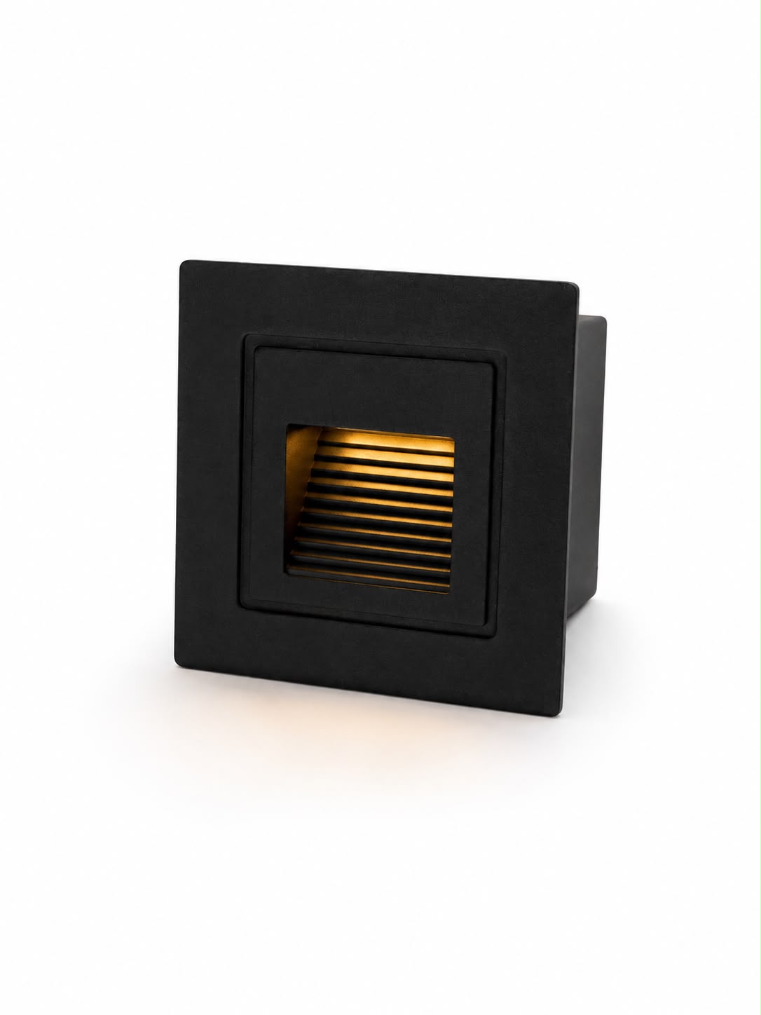 Vetro Recessed Square LED Step Light 6W 58x58mm Warm White