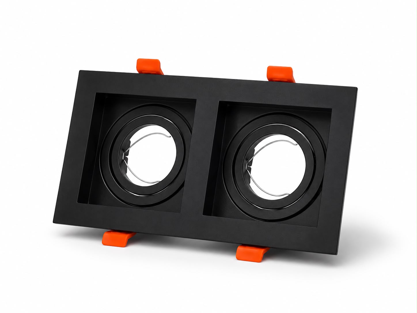 VE-0040 Double black metal spot frame 10*18*4.5cm