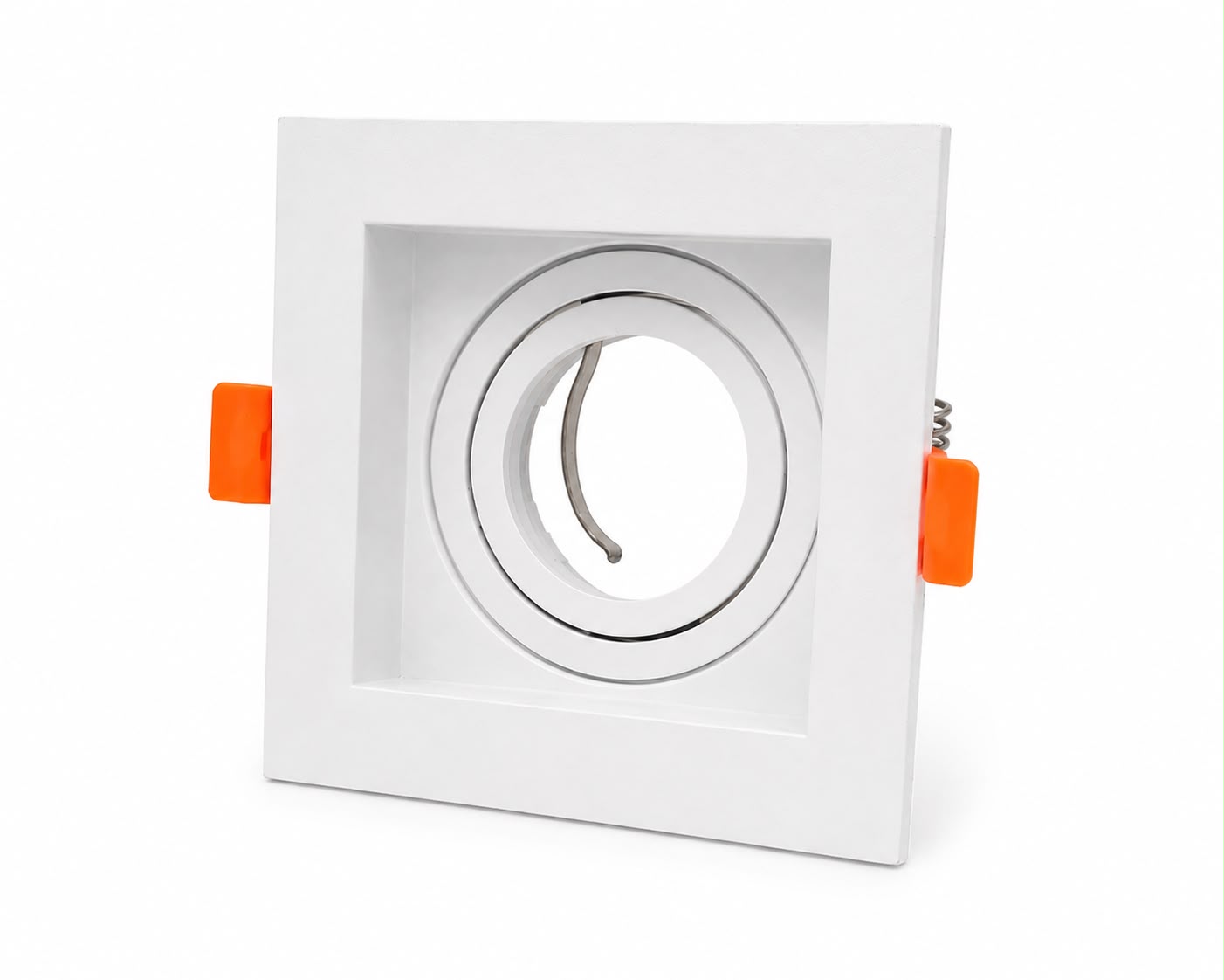 Vetro Single Aluminum Spotlight Frame White (Empty)