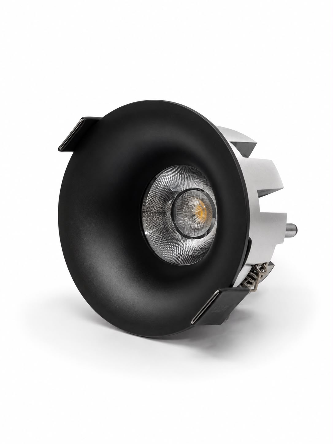Vetro Trimless COB Spotlight 12W Black Warm White