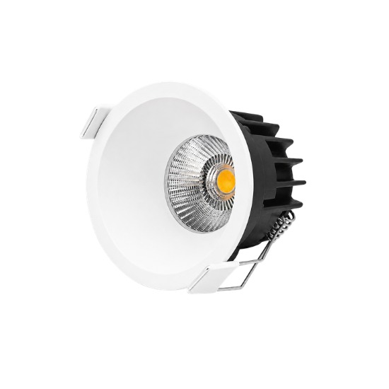 Vetro Trimless Recessed COB Downlight 12W White Warm White